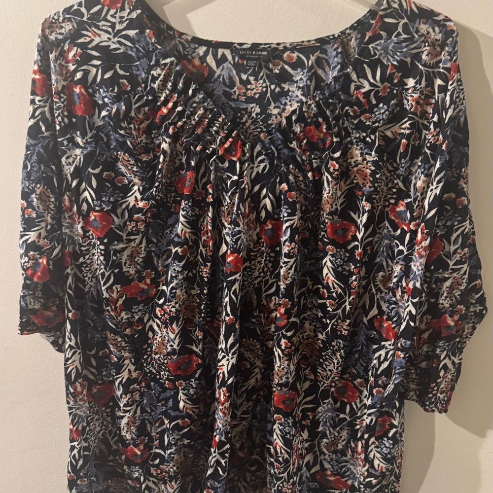 Lucky Brand Multicolor Floral Blouse